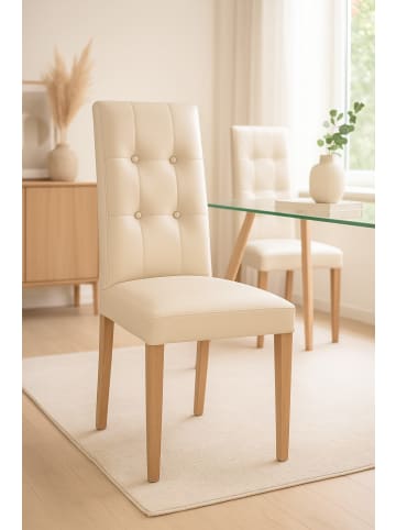 möbel-direkt Polsterstuhl (2Stück) Inka in beige