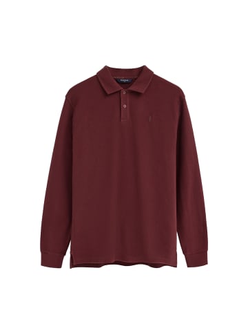 Polo Club Poloshirt MAN RIGBY GO PARKER POLO LS IO LONG SLEEVE LOOSE FIT in Granat