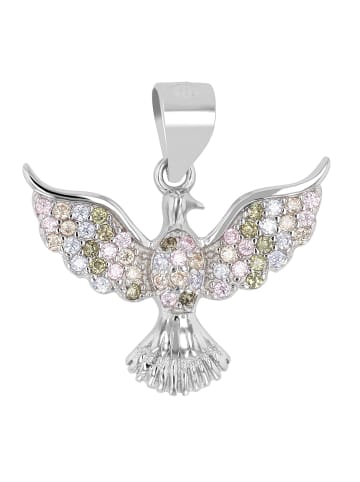 Adeliás Damen Anhänger aus 925 Silber mit Zirkonia in silber