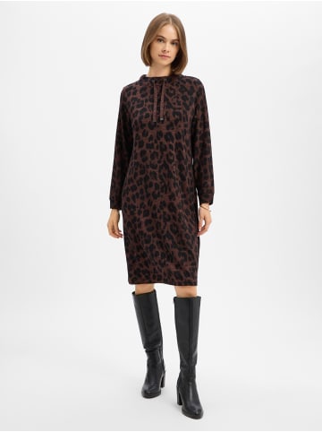 Olsen Sweatkleid in schoko schwarz - 0001