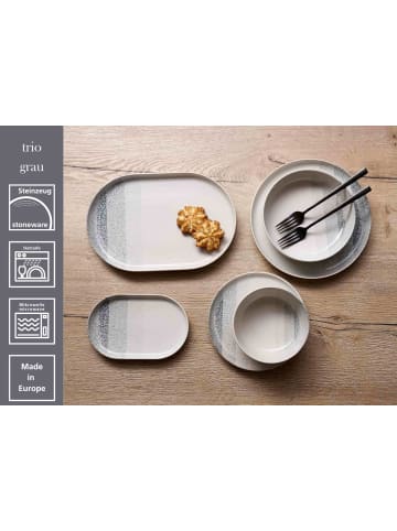 Ritzenhoff & Breker 18er Set Teller-Set Trio in Grau