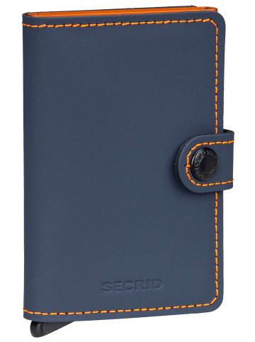 Secrid Geldbörse Miniwallet Matte in Night Blue-Orange