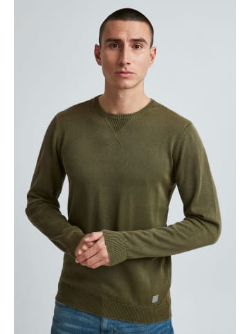 BLEND Rundhalspullover Pullover - 20713389  Rundhalspullover mit Rippbund in Grün
