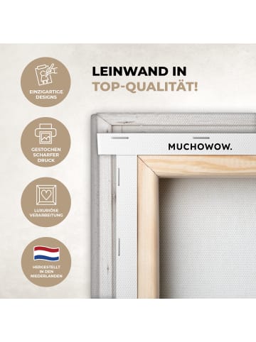 MuchoWow Leinwand bilder Blumengarten (BxH)