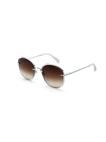 Thomas Sabo Sonnenbrille Mia Quadratisch Braun in silber,weiß
