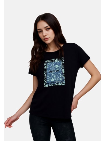 Only Play T-Shirt 'Aub-Mie Life' in schwarz