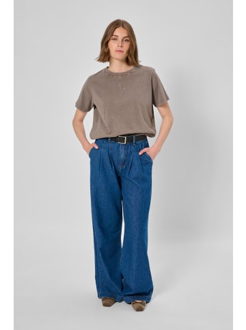 My Essential Wardrobe T-shirt SeattleMW Box fit in Major Brown Washed