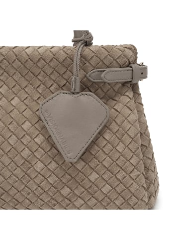 Les Visionnaires Issac Weave Handtasche Leder 31 cm in mushroom
