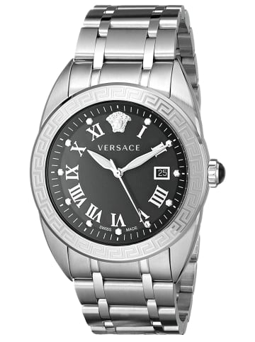 Versace Analoguhr für Herren in silber