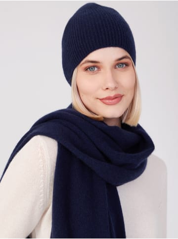 Style Republic Kaschmir Beanie fein gerippt in navy