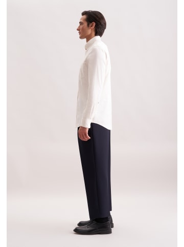 Seidensticker Flanellhemd Slim in Ecru