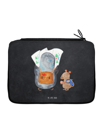 Mr. & Mrs. Panda Bleistiftetui Pinguin & Maus Wanderer ohne Spruch in Kreidetafel