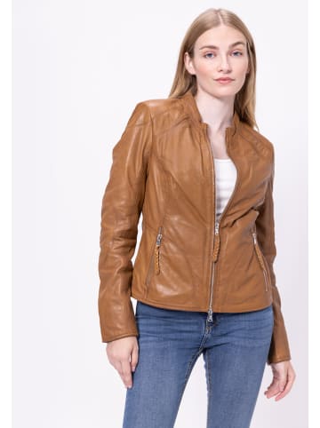 JILANI Damen Lederjacke in Cognac