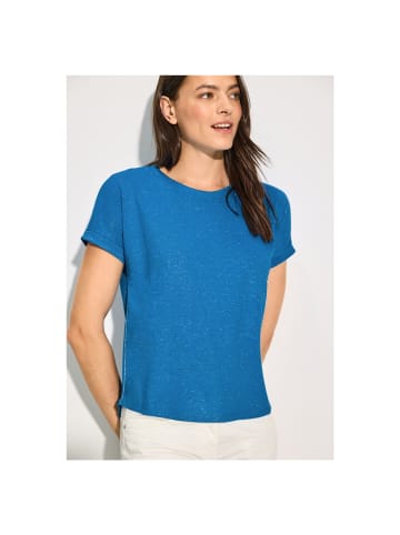 Cecil T-Shirt in azure blue melange