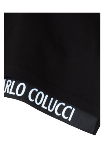 Carlo Colucci T-Shirt Camarda in Schwarz