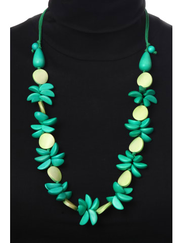 collezione alessandro Lange Kette " Edith " in grün