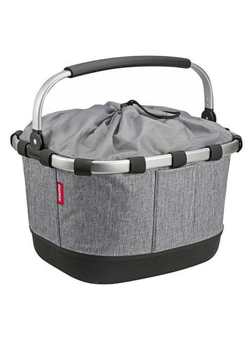 KLICKfix reisenthel Carrybag GT 24 - Gepäckträgerkorb (Uniklip) in twist silver