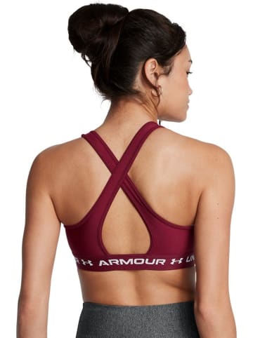 Under Armour Sport-BH "Crossback Mid Bra" in Rot