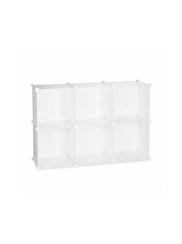 relaxdays Regalsystem in Weiß - (B)96x (H)65 x (T)32 cm