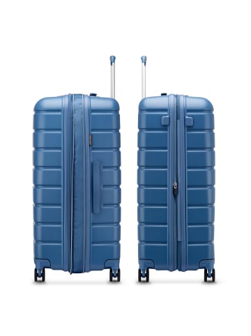 Roncato Relife 4 Rollen Trolley 78 cm mit Dehnfalte blu retro