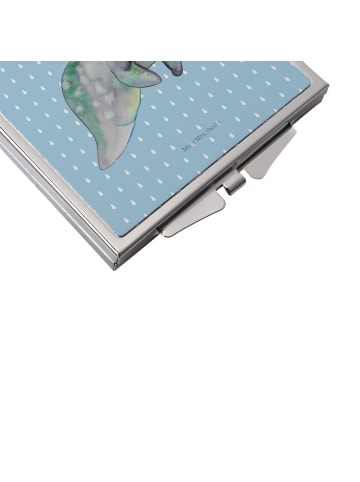 Mr. & Mrs. Panda Reise Spiegel Seekuh Chillen ohne Spruch in Blau Pastell