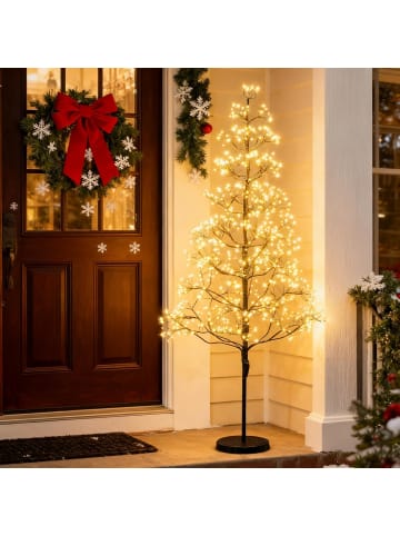COSTWAY 120 cm LED Lichterbaum in Schwarz