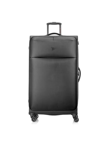 Pack Easy GoUp 4 Rollen Trolley L 76 cm mit Dehnfalte in schwarz