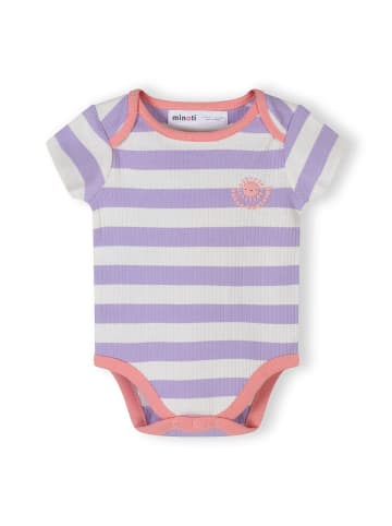 Minoti 3-er Pack Bodys 28BABYRIB2 in flieder