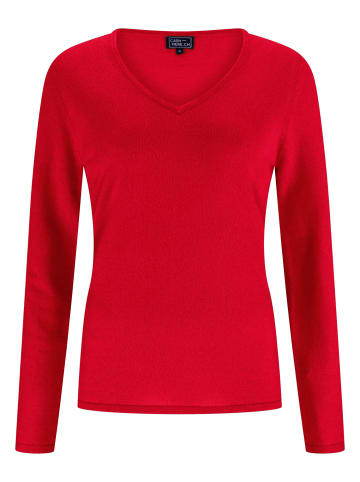 CASH-MERE.CH V-Ausschnitt Pullover in Rot