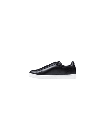 EA7 Schwarz Leder Sneaker