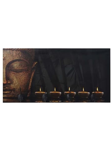 MCW Foto-Wandgarderobe C75 mit 4 Doppelhaken, Buddha