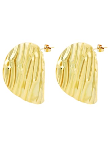 Adeliás Damen Ohrringe – Ohrstecker aus Edelstahl in gold
