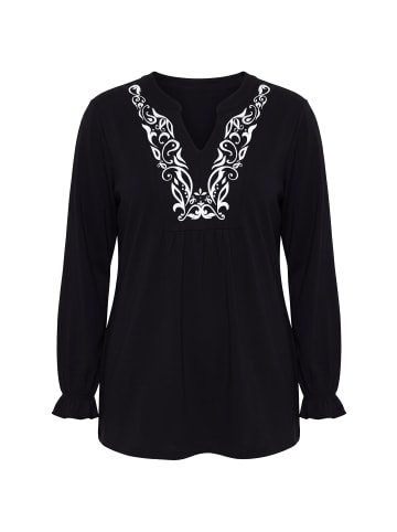 MIAMODA Longshirt in schwarz