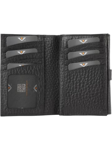 VLD VOi Leather Design Hirsch Brenna Geldbörse Leder 15 cm schwarz