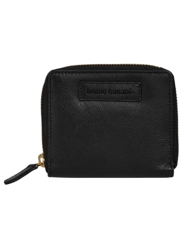 Bruno Banani Geldbörse echt Leder in schwarz