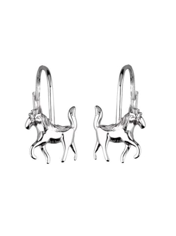 schmuck23 Silber-Ohrringe Pferd 1,0 cm x 1,0 cm