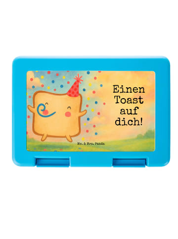 Mr. & Mrs. Panda Brotdose Toast Party Design mit Spruch in Weiß