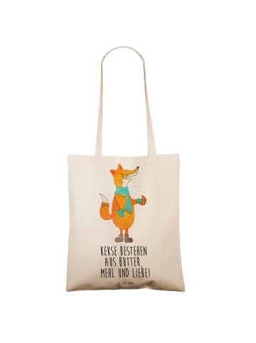 Mr. & Mrs. Panda Tasche Fuchs Keks mit Spruch in Creme