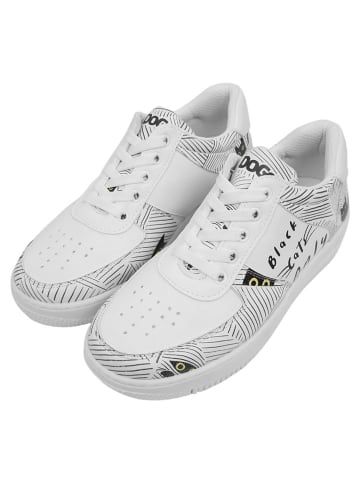 Dogo Dice Sneakers - Black Cats Only in Weiß
