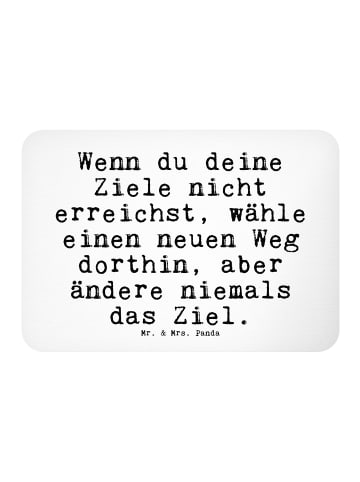 Mr. & Mrs. Panda Kühlschrankmagnet Wenn du deine Ziele... mit Sp... in Weiß