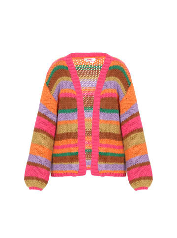 myMo Cardigan in pink multicolor