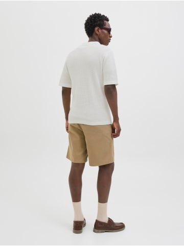 Jack & Jones Gestricktes Polo in Cloud Dancer