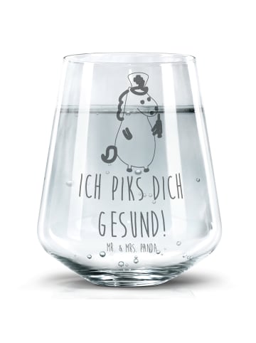 Mr. & Mrs. Panda Trinkglas Einhorn Krankenschwester mit Spruch in Transparent