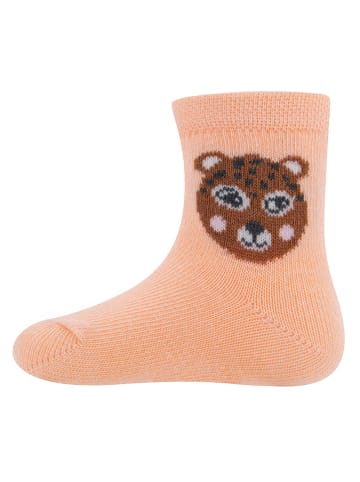 ewers 2er-Set Socken 2er Pack Leopard in beige mel.-apricot