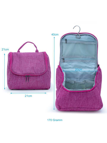 Intirilife Kulturbeutel Kosmetiktasche in PINK