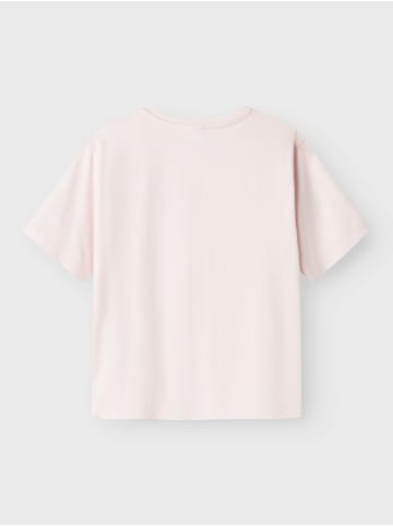 name it T-Shirt Schleifendetails Rundhals Kurzarm in Lila