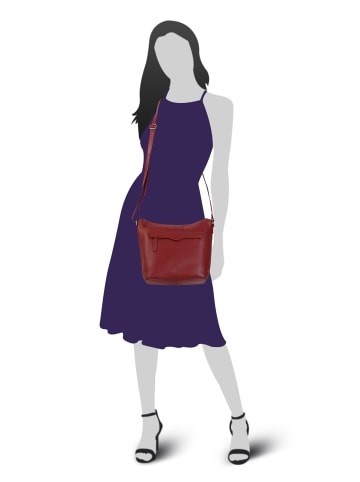 Bruno Banani Umhängetasche echt Leder in rot