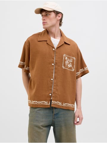 Jack & Jones Hawaii-Hemd in Nuthatch