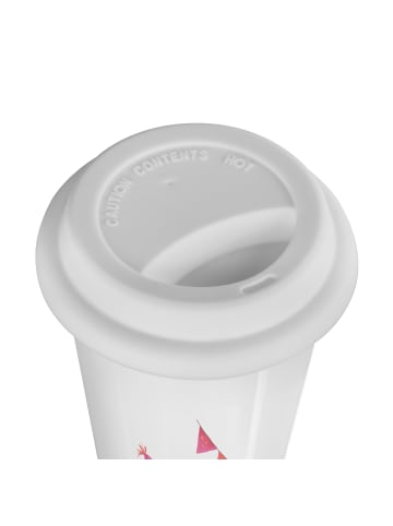 Mr. & Mrs. Panda Thermokaffeebecher Avocado Geburtstag ohne Spruch in Weiß