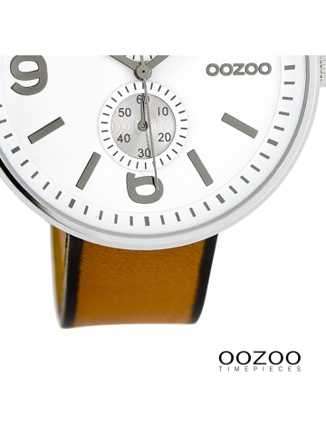Oozoo Analog-Armbanduhr Oozoo Timepieces braun extra groß (ca. 46mm)